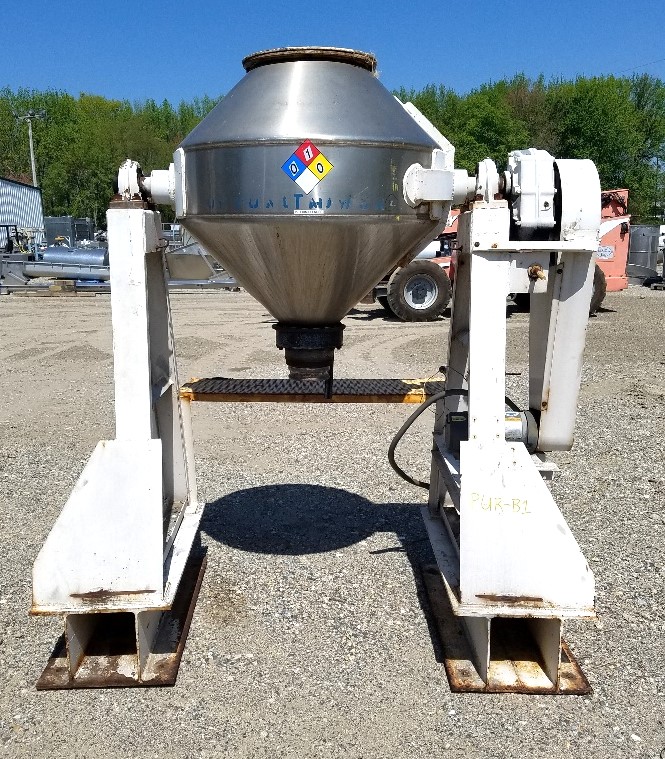 used 5 cu.ft. Stainless Steel Double Cone Blender.   6